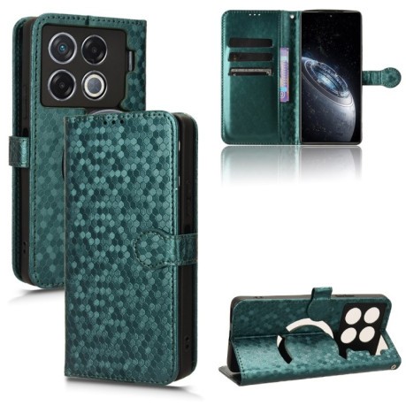 Чехол-книжка Honeycomb Dot для Infinix GT 20 Pro - зеленый