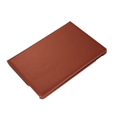 Кожаный чехол Litchi Texture 360 Rotating на iPad Pro 12.9 inch 2018- коричневый