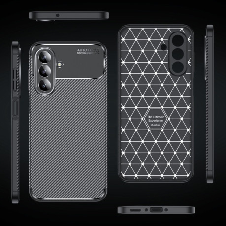 Ударозахисний чохол HMC Carbon Fiber Texture  для Samsung Galaxy A26 5G - чорний