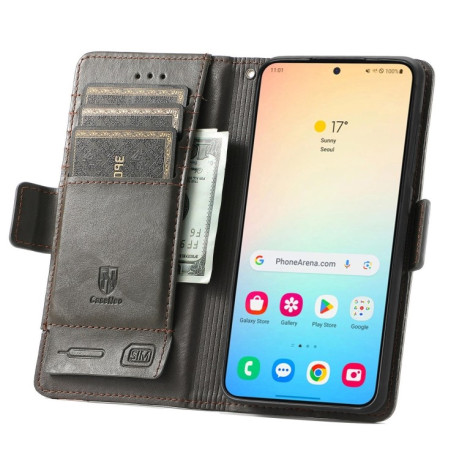 Чохол-книжка Dual-side Magnetic Buckle для Samsung Galaxy S25+ 5G - сірий