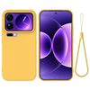 Силиконовый чехол Solid Color Liquid Silicone для Xiaomi 17 Pro Max — жёлтый