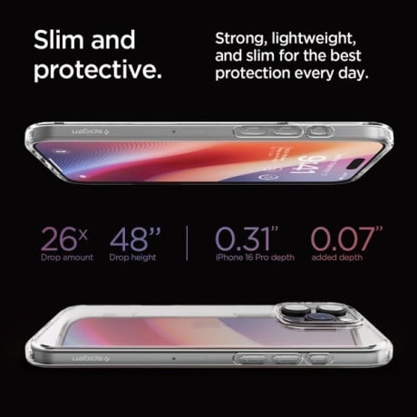 Оригинальный чехол Spigen Ultra Hybrid для iPhone 16 Pro - Clear