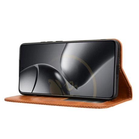 Чохол-книжка Magnetic Buckle Retro Crazy Horse Texture на Xiaomi 14T Pro - коричневий