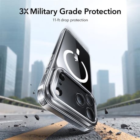 Оригінальний чохол ESR Classic Hybrid з підставкою Kickstand та з MagSafe на iPhone 17 Pro - Clear