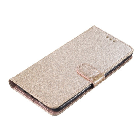 Чехол-книжка Glittery Powder Flip на Samsung Galaxy A35 - золотой