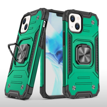 Противоударный чехол Magnetic Armor для iPhone 13 - зеленый