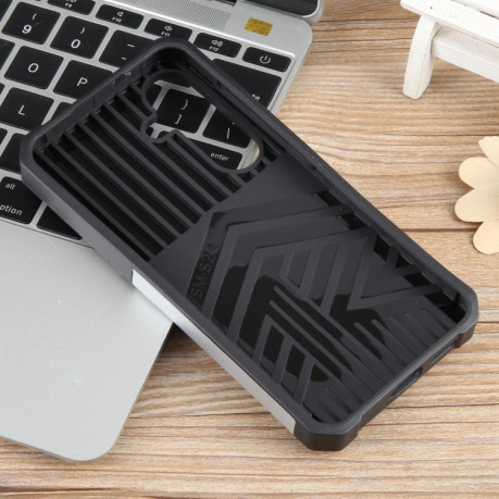 Противоударный чехол Armor Camera Shield для Samsung Galaxy S24 5G - серебристый