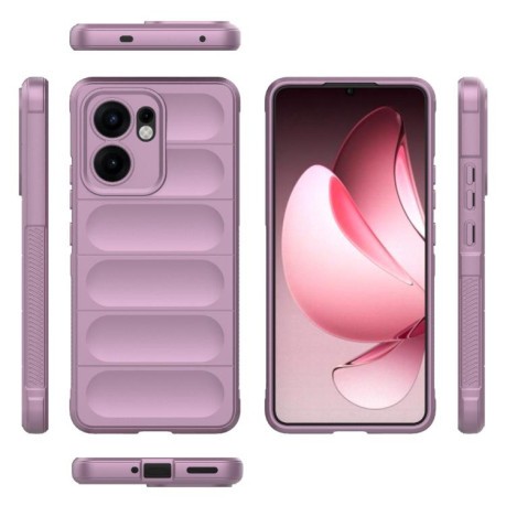 Силіконовий чохол Magic Flannel для OPPO Reno13 F/Reno13 FS- фіолетовий