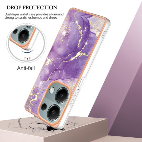 Протиударний чохол Electroplating IMD для Xiaomi Redmi Note Redmi Note 14S/ 13 Pro 4G / POCO M6 Pro 4G - Purple