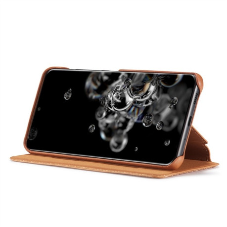 Чехол книжка LC.IMEEKE Hon Ancient Series на Samsung Galaxy S20 Ultra - коричневый