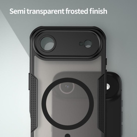 Противоударный чехол Armor Glaze MagSafe Magnetic для iPhone Air - черное