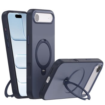 Чехол Contrast Color с подставкой 360 и Magsafe на iPhone Air - синий