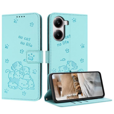 Чохол-книжка Diamond Embossed Skin Feel для Xiaomi Poco X7 Pro - зелений