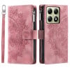Чехол-книжка Multi-Card Totem Zipper Leather  для Xiaomi 14T - розовый