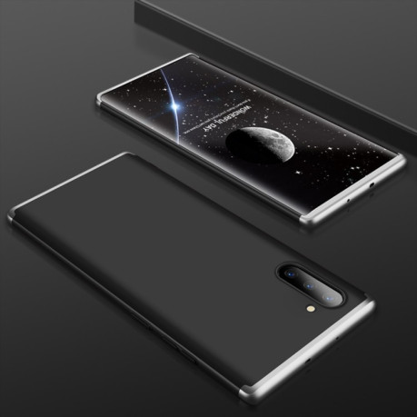 Протиударний чохол GKK Three Stage Splicing Full Coverage на Samsng Galaxy Note10-чорно-сріблястий
