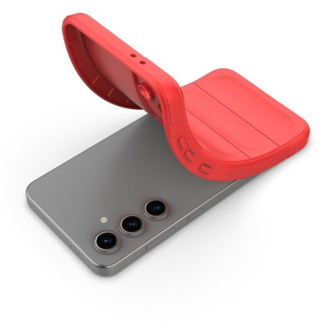 Силіконовий чохол Magic Flannel для Samsung Galaxy S24 FE 5G - синій