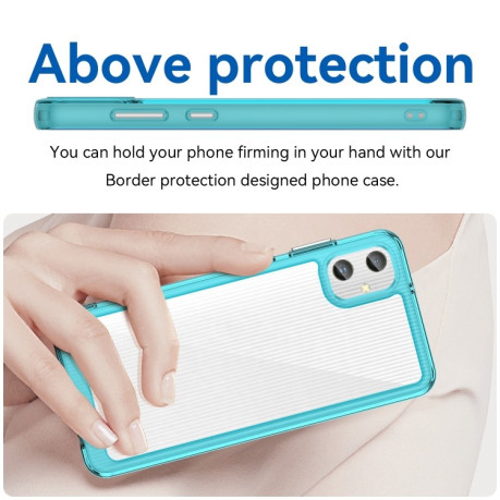Противоударный чехол Colorful Acrylic Series для Samsung Galaxy A05 - синий