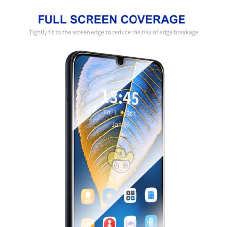 Защитное Стекло ENKAY Easy Install High Alumina Silicon для Samsung Galaxy M16 - черное