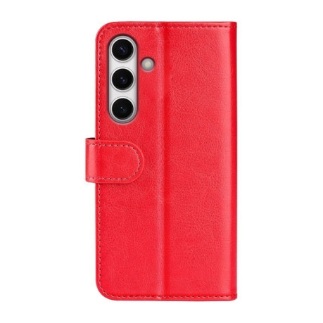 Чехол-книжка R64 Texture Horizontal Flip Leather для Samsung Galaxy S24 FE 5G - красный