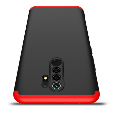 Протиударний чохол GKK Three Stage Splicing на Xiaomi Redmi 9 - чорно-червоний