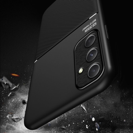 Протиударний чохол Tilt Strip Grain на Samsung Galaxy A55 - чорний
