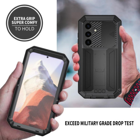 Противоударный чехол R-JUST Sliding для Samsung Galaxy S25 5G - черный