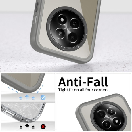 Противоударный чехол Color Contrast Lens для Realme 12 - черный