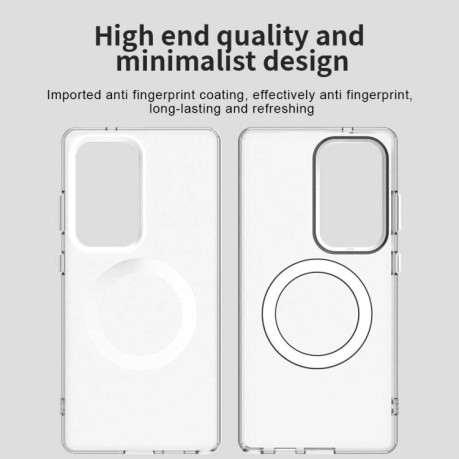 Противоударный чехол MagSafe Holder PC Hybrid для Samsung Galaxy S25 Ultra 5G - белый