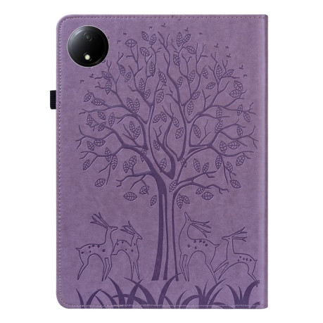 Чохол-книжка Tree Deer Embossed Leather для Xiaomi Redmi Pad SE 8.7 - фіолетовий