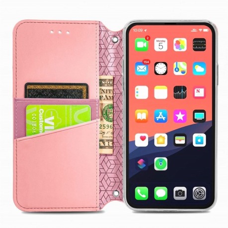Чохол-книжка Blooming Mandala для iPhone 13 Pro - рожевий