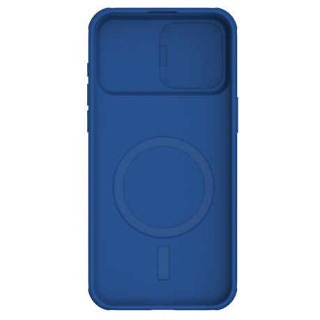 Противоударный чехол NILLKIN CamShield (MagSafe) для iPhone 15 Pro - синий
