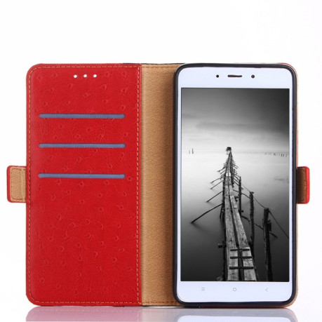 Чохол-книжка Ostrich Texture для Xiaomi Redmi 9A - червоний