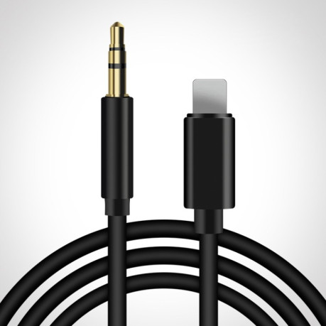 Переходник 8 Pin to 3.5mm AUX Audio Adapter Cable, Length: 1m - черный