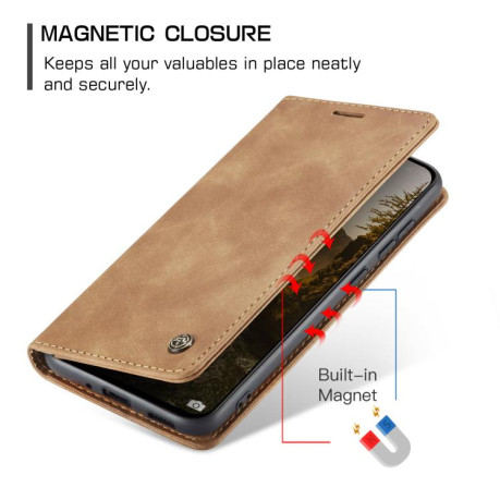 Чохол-книжка CaseMe-013 Multifunctional на Xiaomi Poco F7 Pro / F7 Ultra - коричневий