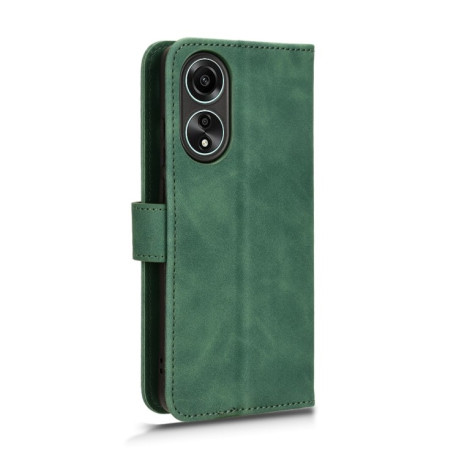 Чехол-книжка Skin Feel Magnetic для OPPO A58 4G - зеленый