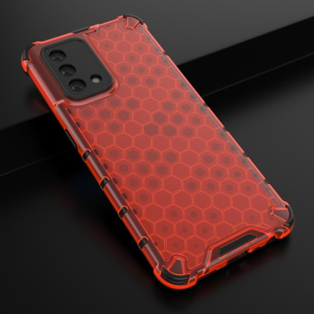 Протиударний чохол Honeycomb на OPPO A74 4G - червоний