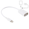 Адаптер USB Female to 8pin Male OTG Adapter Cable - белый