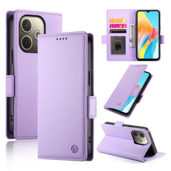 Чохол-книжка Side Buckle Magnetic Frosted Leather для OPPO A5 PRO 5G - фіолетовий