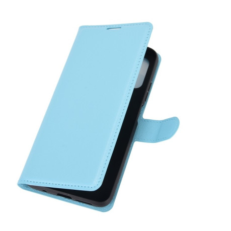Чохол-книжка Litchi Texture на Xiaomi Poco M3 - блакитний