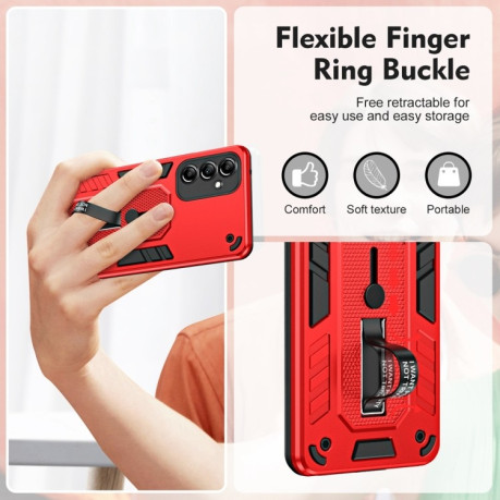 Протиударний чохол Variety Brave Armor Finger Loop Holder для Samsung Galaxy M14 5G - червоний