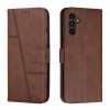 Чехол-книжка Stitching Calf Texture для Samsung Galaxy A25 5G - коричневый