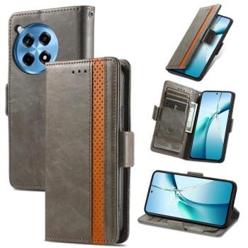 Чохол-книжка з двосторонньою магнітною застібкою на OnePlus Ace 3 Pro - сірий