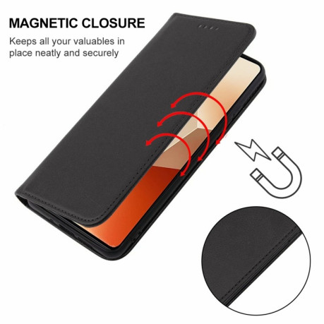 Чохол-книжка Magnetic Closure для Xiaomi Redmi Note 13 5G - чорний
