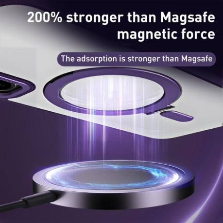 Противоударный чехол Skin Feel MagSafe Magnetic для Samsung Galaxy S23+ 5G - синий