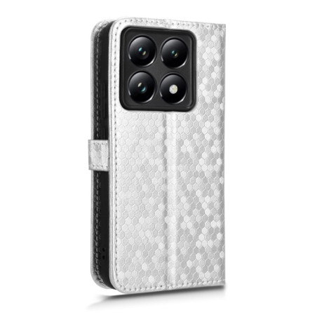 Чохол-книжка Honeycomb Dot для Xiaomi 14T - сріблястий