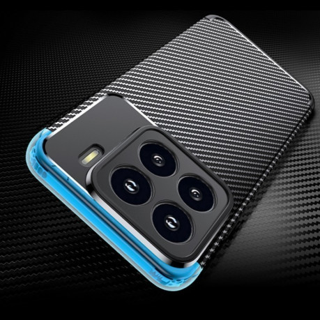 Ударозащитный чехол HMC Carbon Fiber Texture на Xiaomi 15 - черный