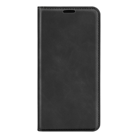 Чехол-книжка Retro Skin Feel Business Magnetic на iPhone 16 - черный