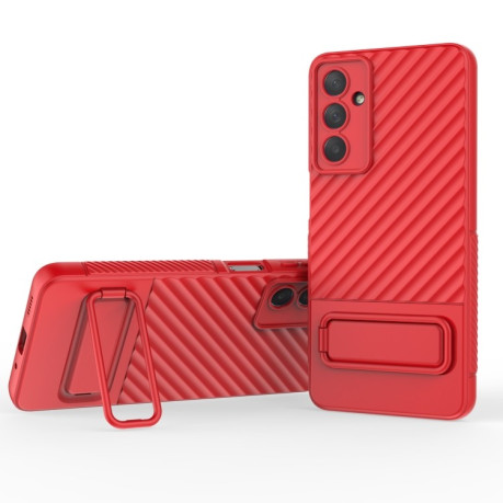 Противоударный чехол Texture Wavy для Samsung Galaxy M54 - красный