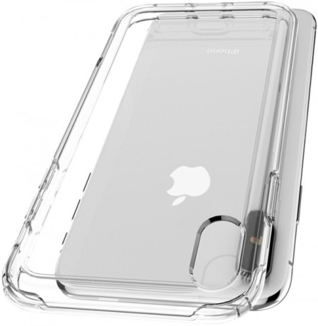 Оригінальний чохол Spigen Crystal Hybrid для iPhone XS / X Crystal Clear