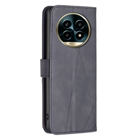 Чохол-книжка Rhombus Texture для Realme 13 Pro 5G / 13 Pro+ 5G - чорний